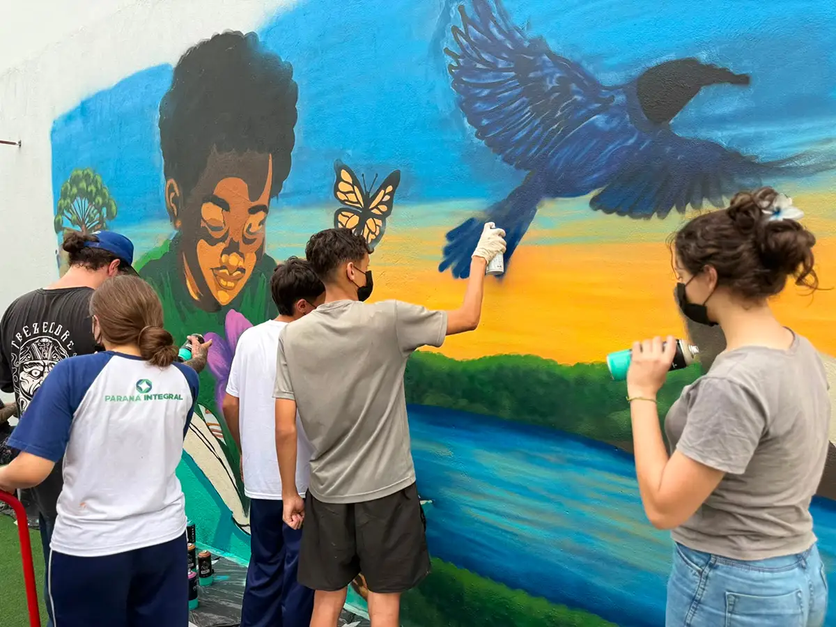 oficina de grafite dois vizinhos