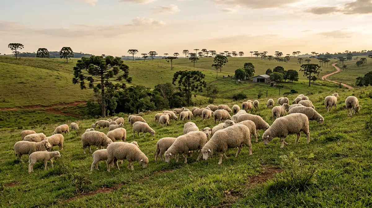ovelhas no pasto